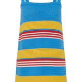 Tammy Dress - Blue Pinstripe