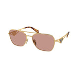 Prada 0PR A50S Sunglasses - Gold/Dark Violet