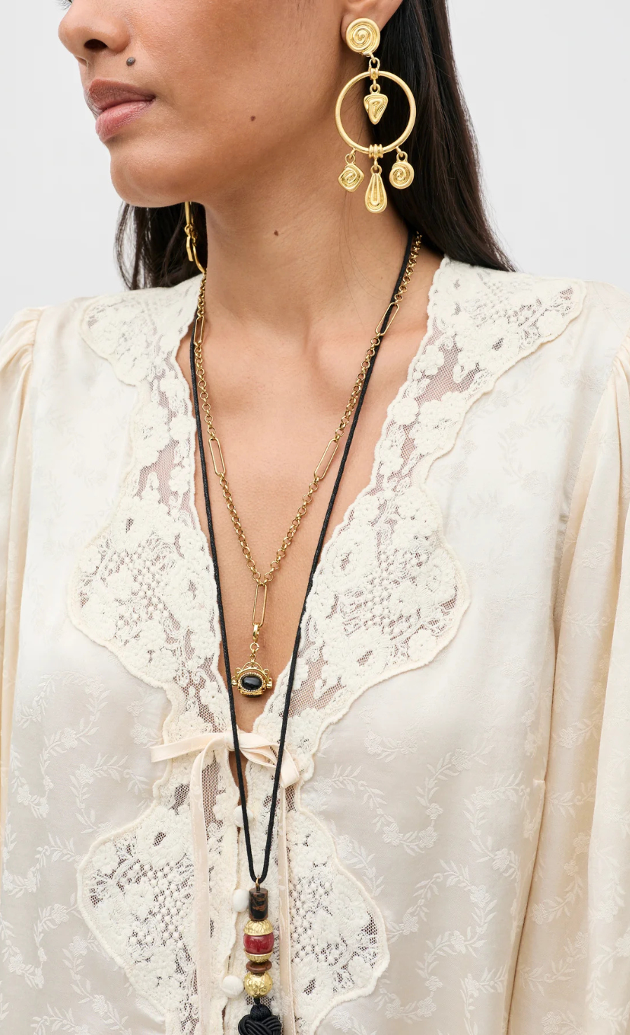 Rixo Tove Satin Jacquard Top