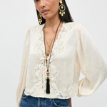 Rixo Tove Stain Jacquard Top