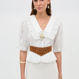 Ellery Cotton Blouse - White