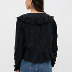 Rixo Maribelle Top Black back view