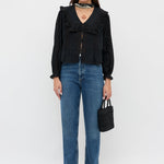 Rixo Maribelle Top Black on model