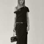Rylan Camille Clutch Bag Black Suede