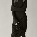 Rylan Camille Clutch Bag Black Suede