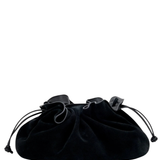 Camille Clutch Bag - Black Suede