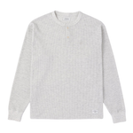 Saturdays NYC Alex Waffle Henley Neck Top Ivory