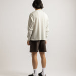 Saturdays NYC Alex Waffle Henley Neck Top Ivory styled