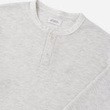 Saturdays NYC Alex Waffle Henley Neck Top Ivory back