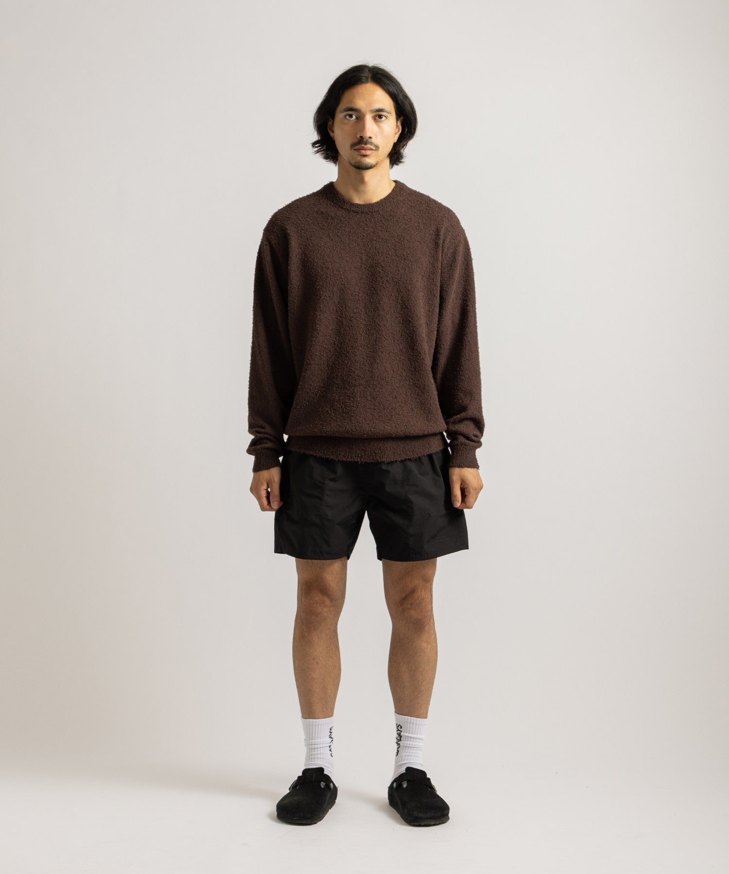 Saturdays NYC Greg Loop Yarn Sweater Dark Brown