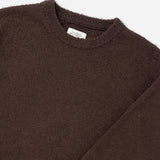 Saturdays NYC Greg Loop Yarn Sweater Dark Brown back