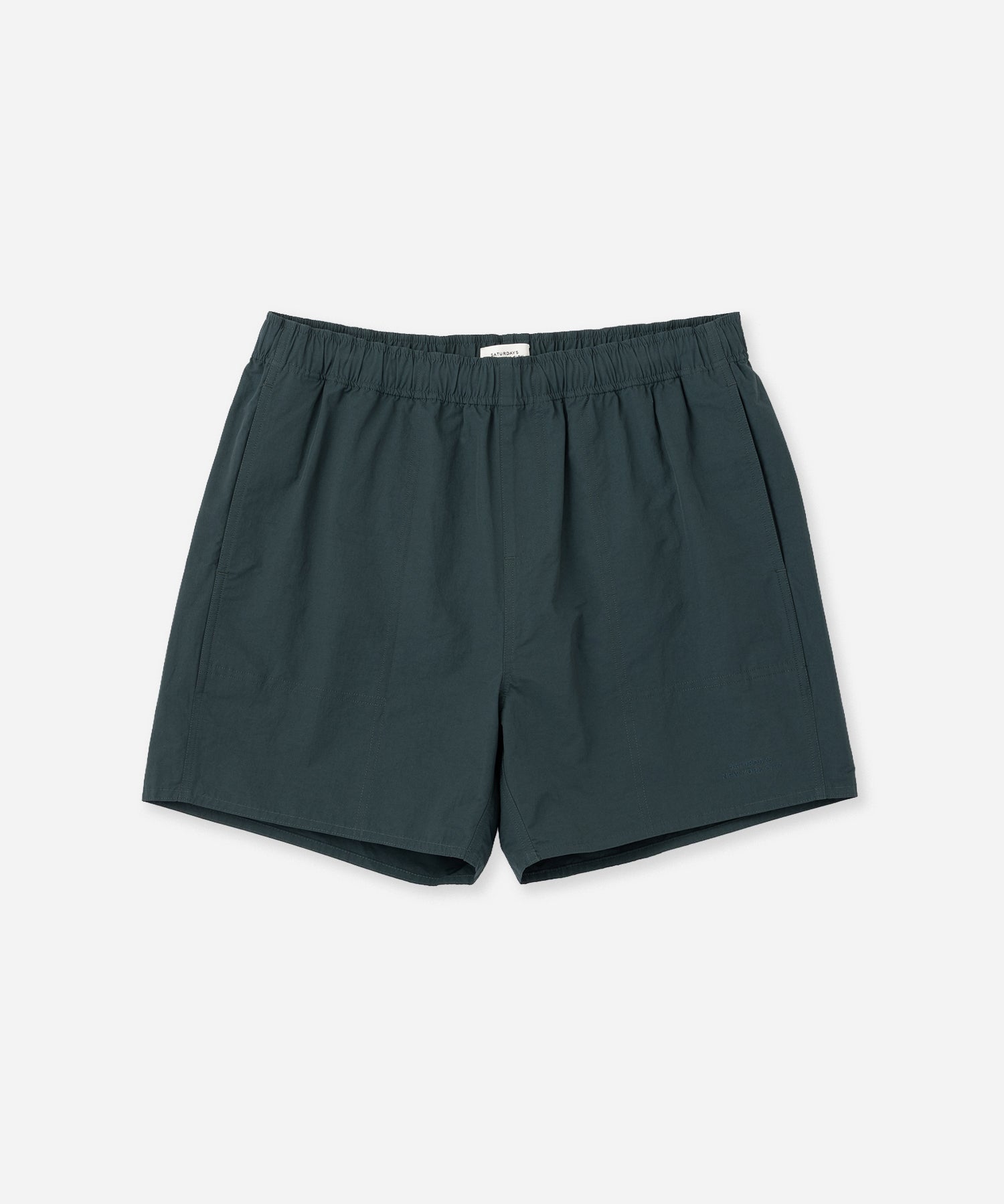 Saturdays NYC Talley Swim Short Green worn by model