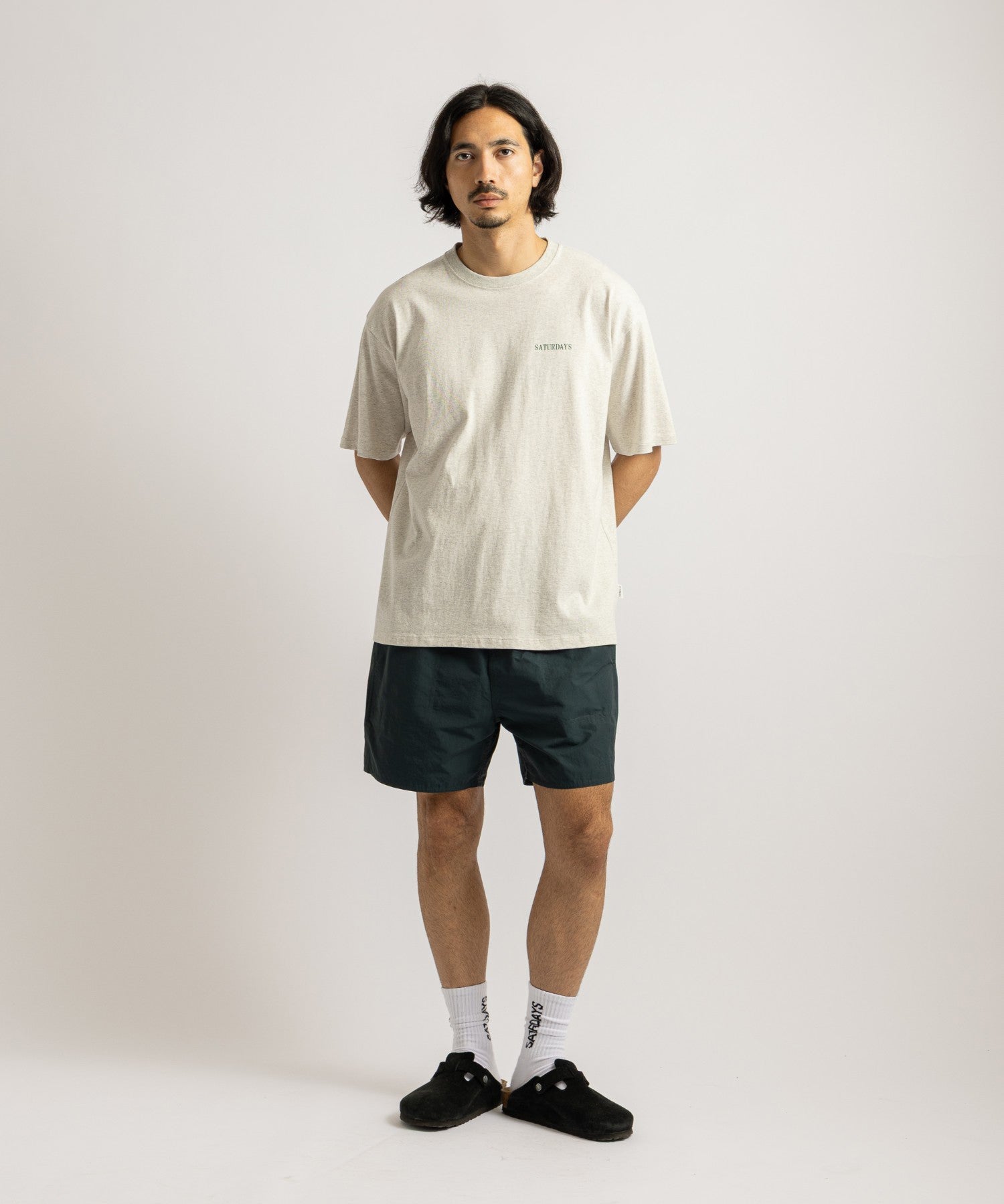 Saturdays NYC Talley Swim Short Green styled