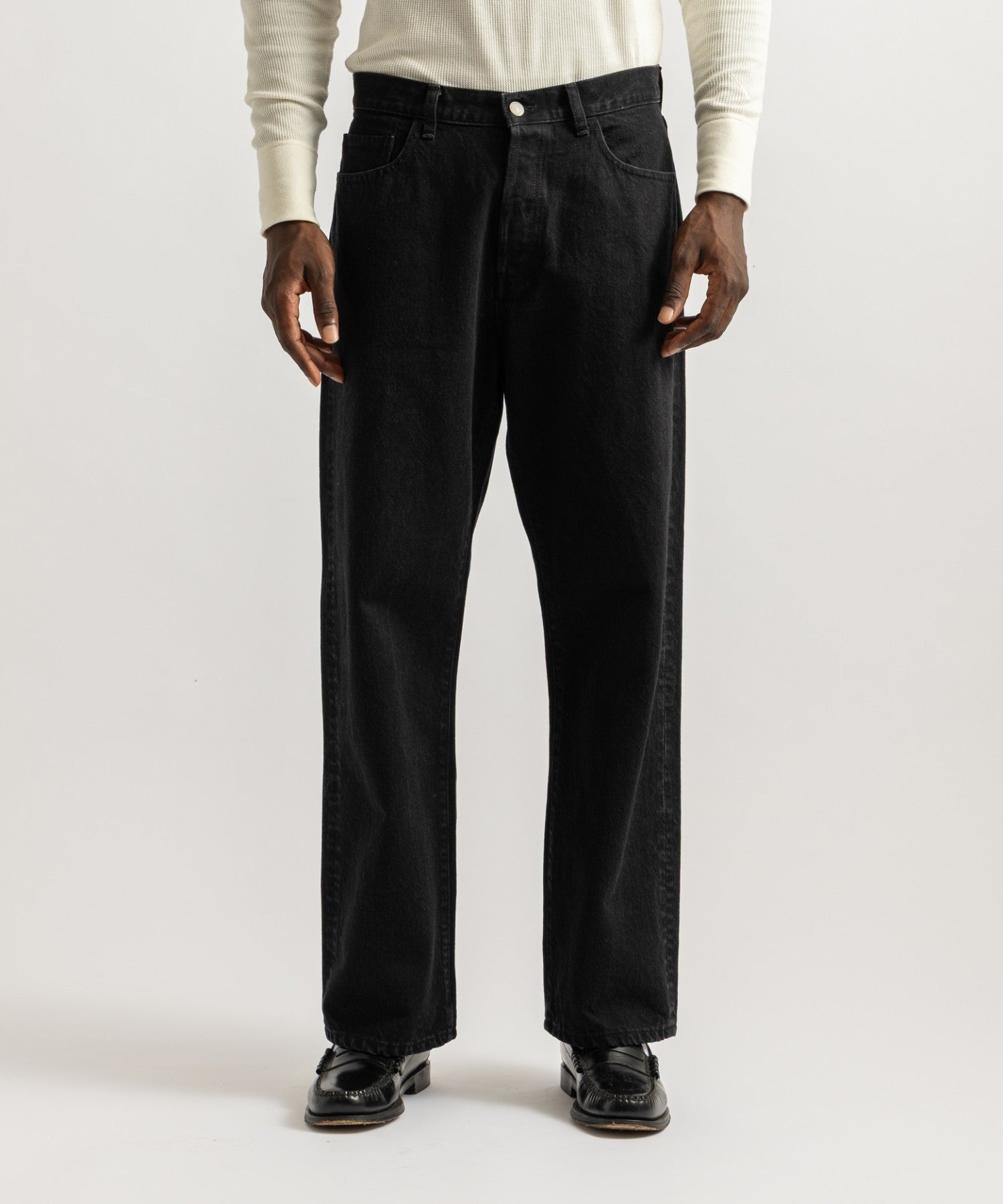 Saturdays NYC Tobias Straight Denim Pant Black