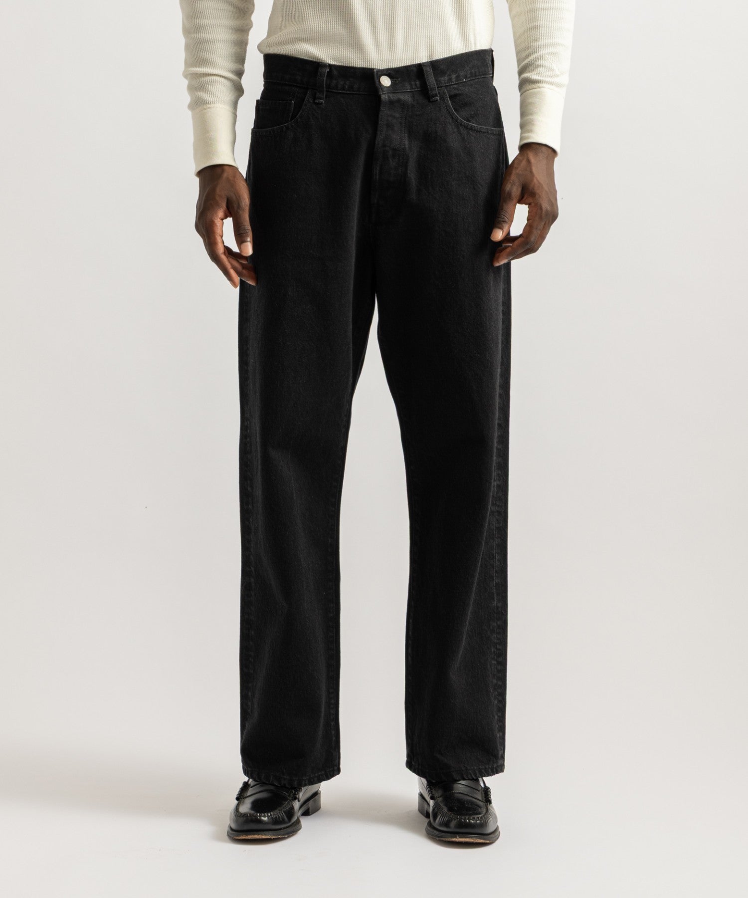 Saturdays NYC Tobias Straight Denim Pant Black