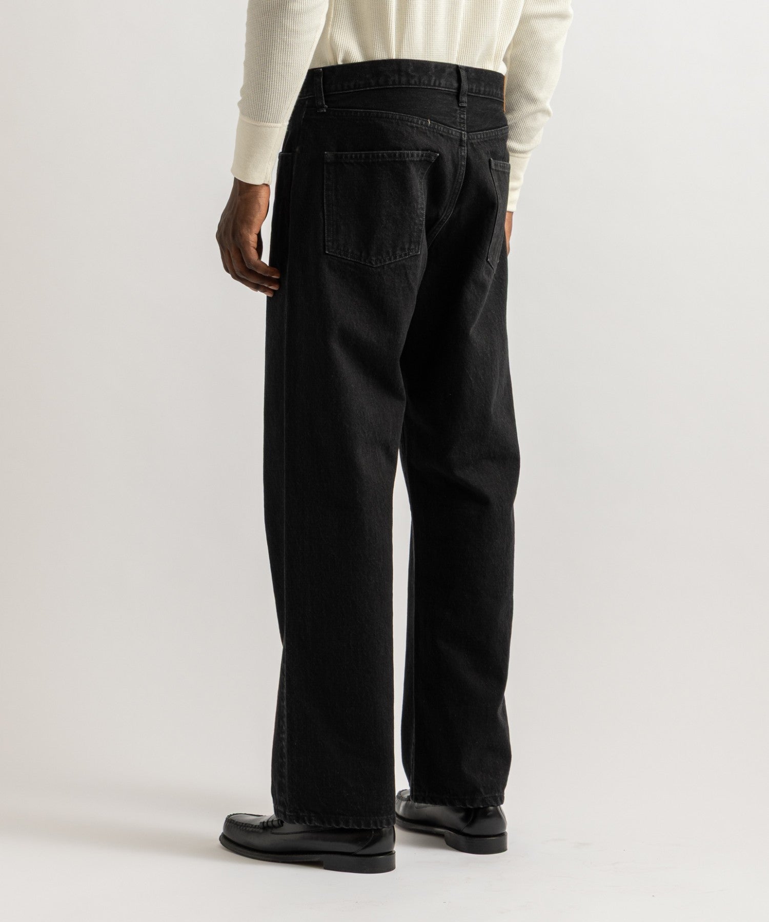 Saturdays NYC Tobias Straight Denim Pant Black detail