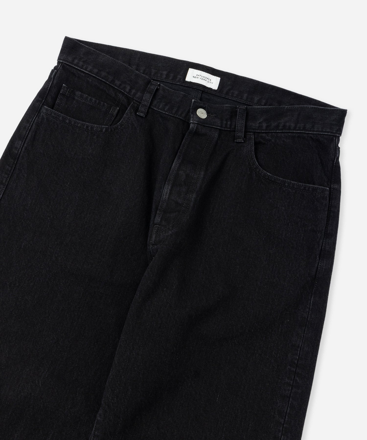 Saturdays NYC Tobias Straight Denim Pant Black back