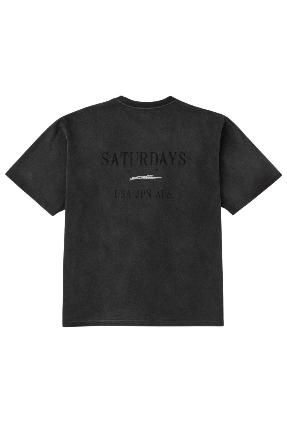 Saturdays NYC Vintage Sport Relaxed Short Sleeve Tee Charcoal