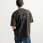 Saturdays NYC Vintage Sport Relaxed Short Sleeve Tee Charcoal detail