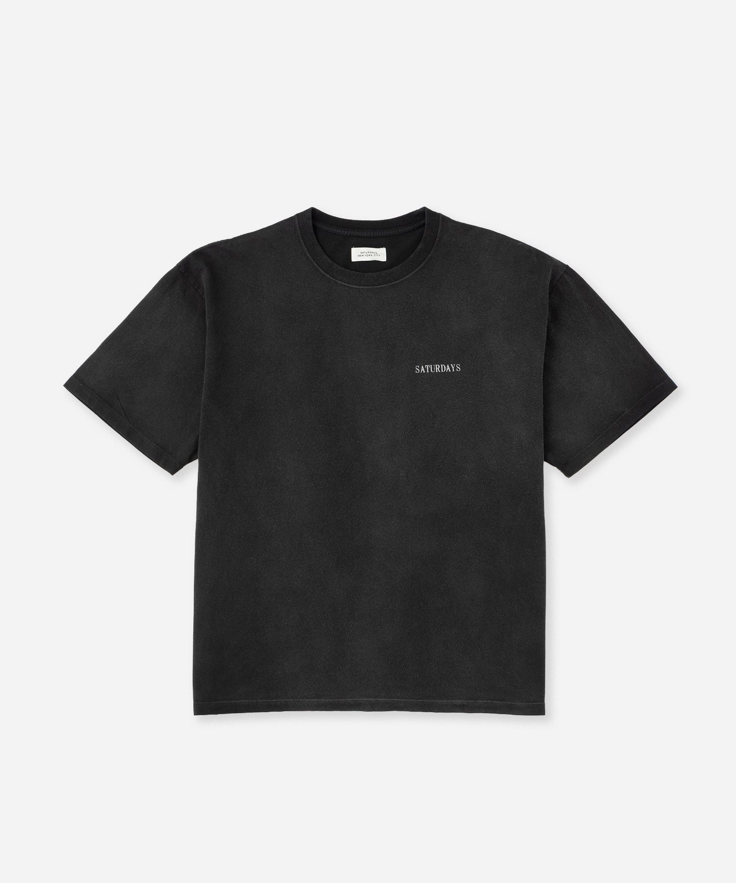 Saturdays NYC Vintage Sport Relaxed Short Sleeve Tee Charcoal styled