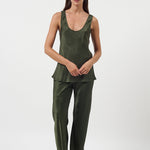 Silk Laundry Bias Cut Pants Cedar