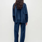 Bias Cut Pants – Midnight