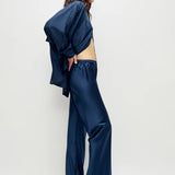 Bias Cut Pants – Midnight