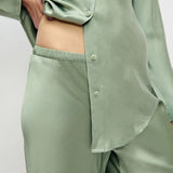Bias Cut Pants - Moonshine