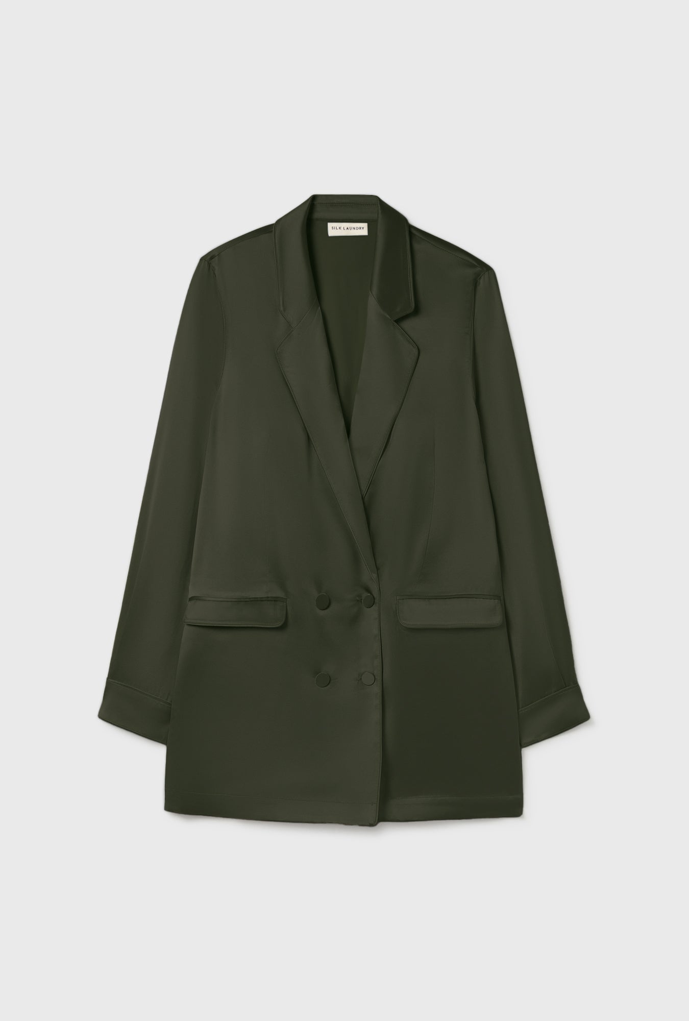 Silk Laundry Relaxed Blazer Cedar