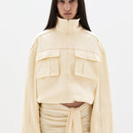 SIR. Arla Bomber Jacket Cream close up