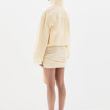 SIR. Arla Bomber Jacket Cream on model back