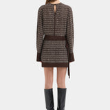 Astrid Long Sleeve Mini Dress - Tisso Plum