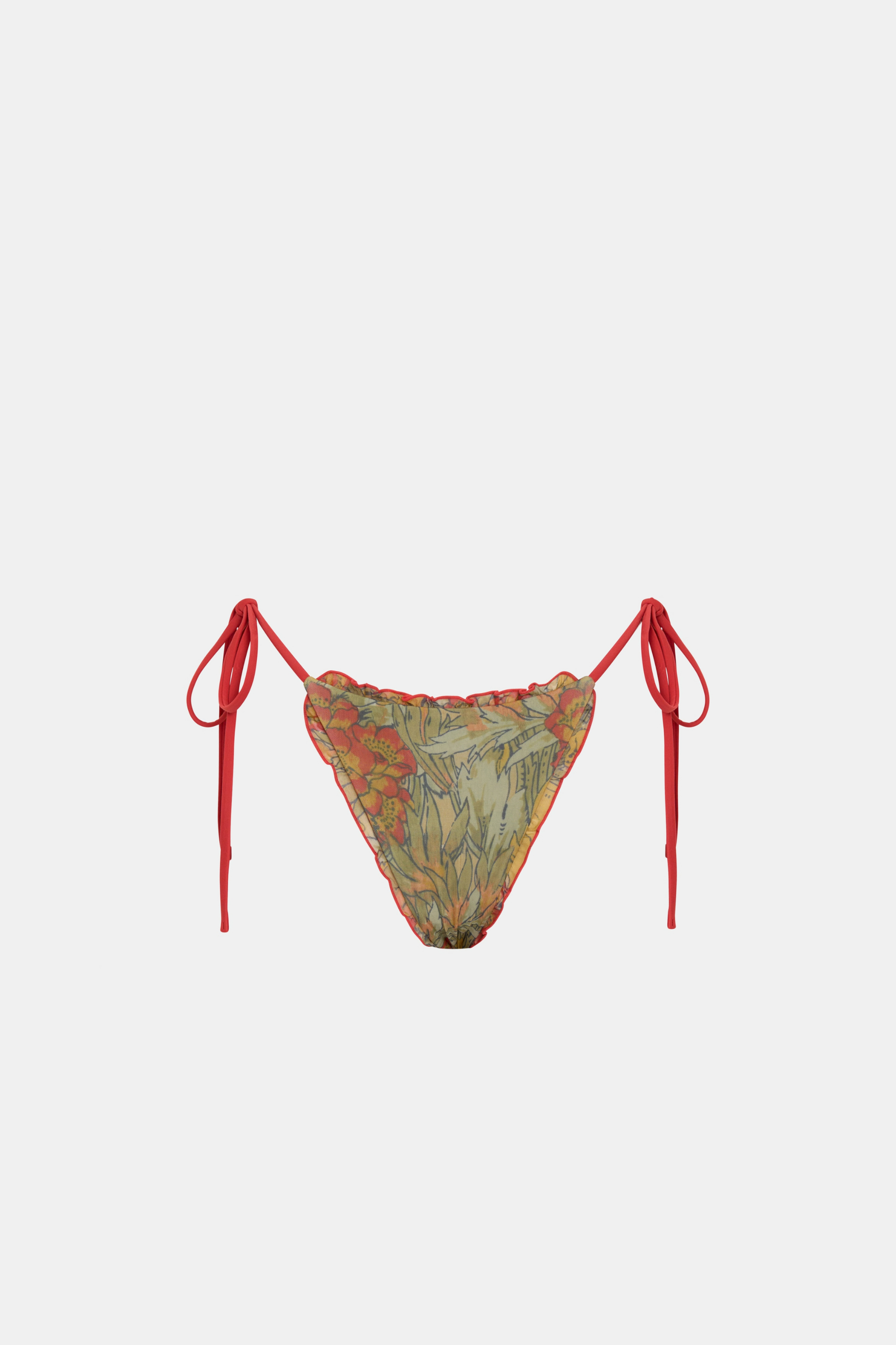 SIR. Eliana Ruffled String Brief Aliera Floral Mint