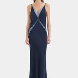 Elsie Lace Gown - Navy