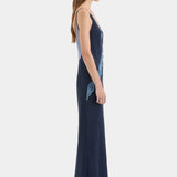 Elsie Lace Gown - Navy