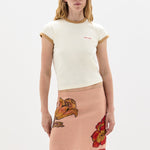 SIR. Estella Skirt Aliera Floral Blush close up