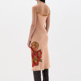 SIR. Estella Slip Midi Dress Aliera Floral Blush on model back