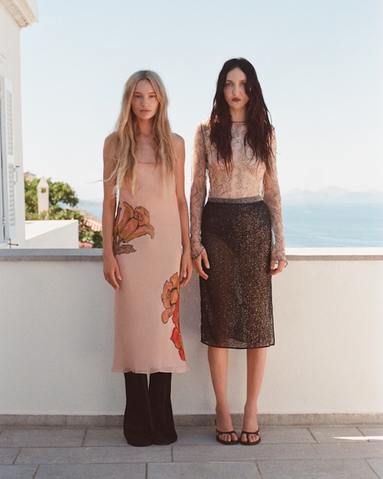 SIR. Estella Slip Midi Dress Aliera Floral Blush campaign