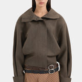 Henrik Bomber Jacket - Chocolate Marble