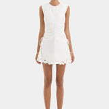 Klara Ruched Mini Dress - Ivory