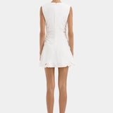 Klara Ruched Mini Dress - Ivory