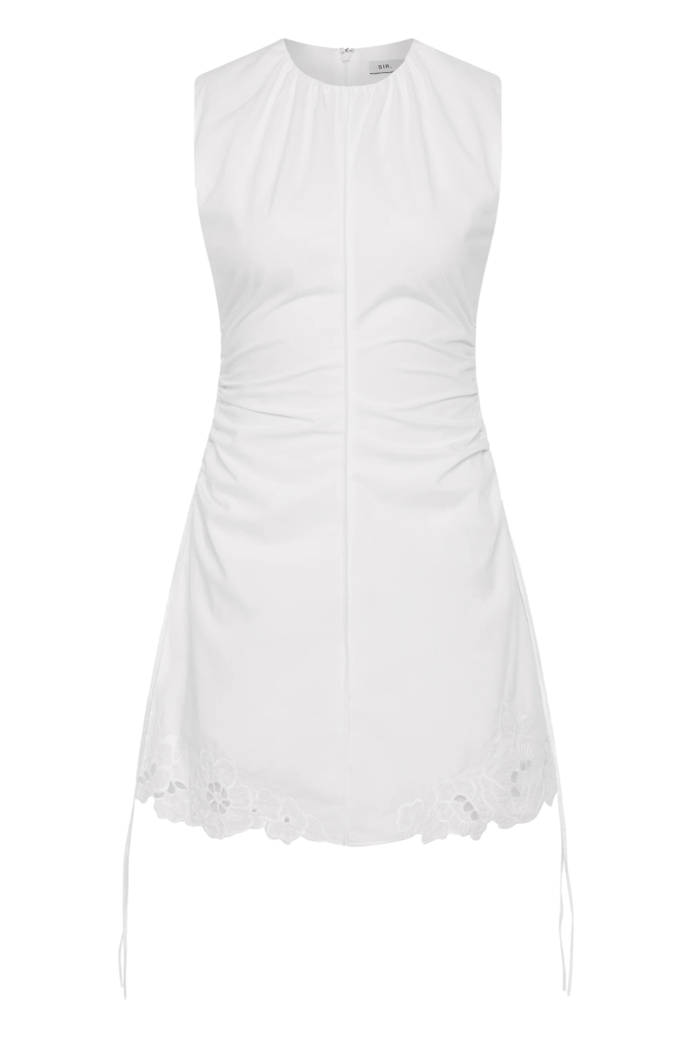 Klara Ruched Mini Dress Ivory by SIR The Label | Peggy Concept Store Klara Ruched Mini Dress Ivory by SIR The Label | Peggy Concept Store