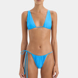Kylie Halter Triangle Top - Electric Blue