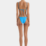 Kylie Halter Triangle Top - Electric Blue