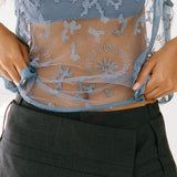 Leif Top - Sea Blue
