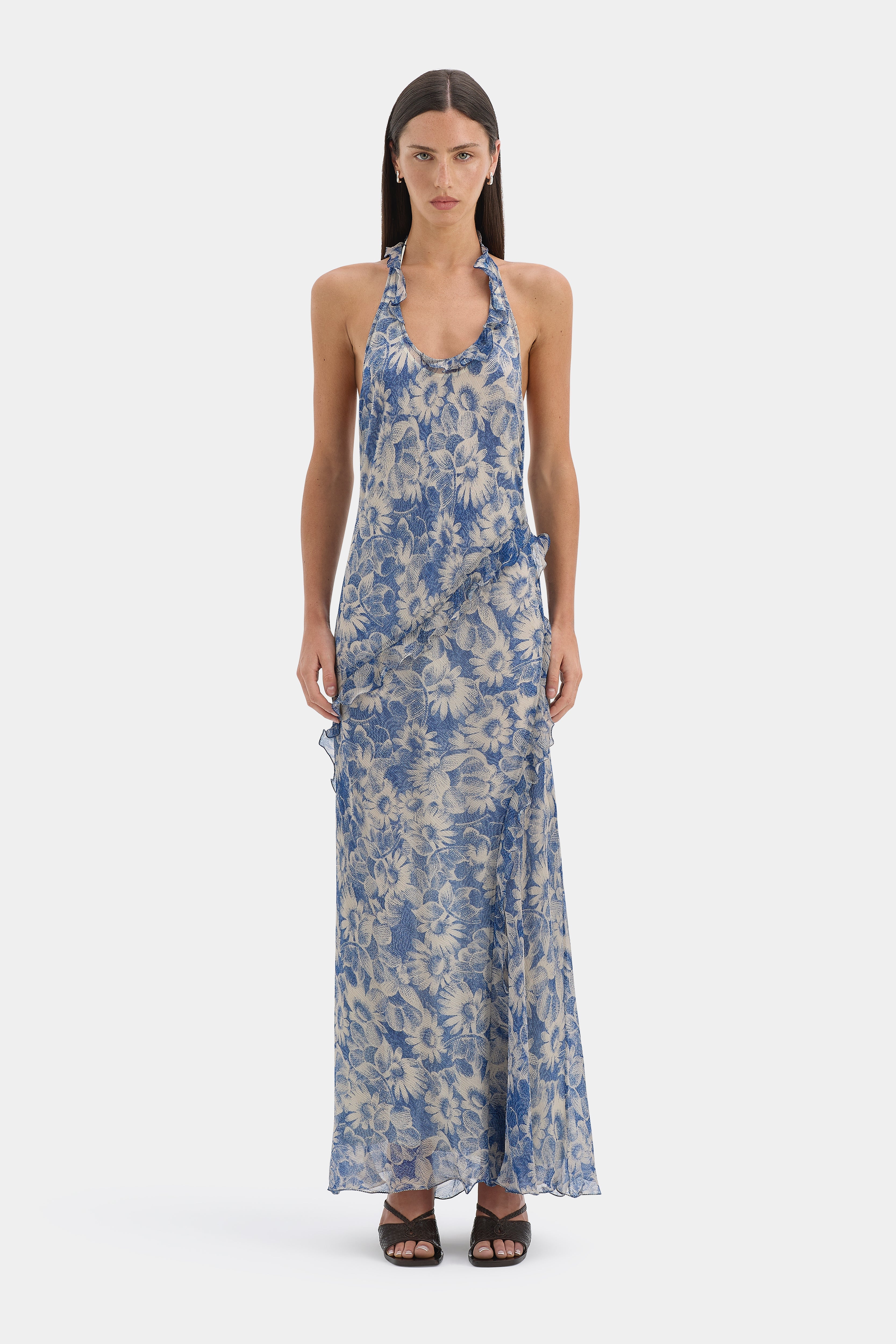 SIR. Lilia Halter Maxi Dress Daisy Meadow