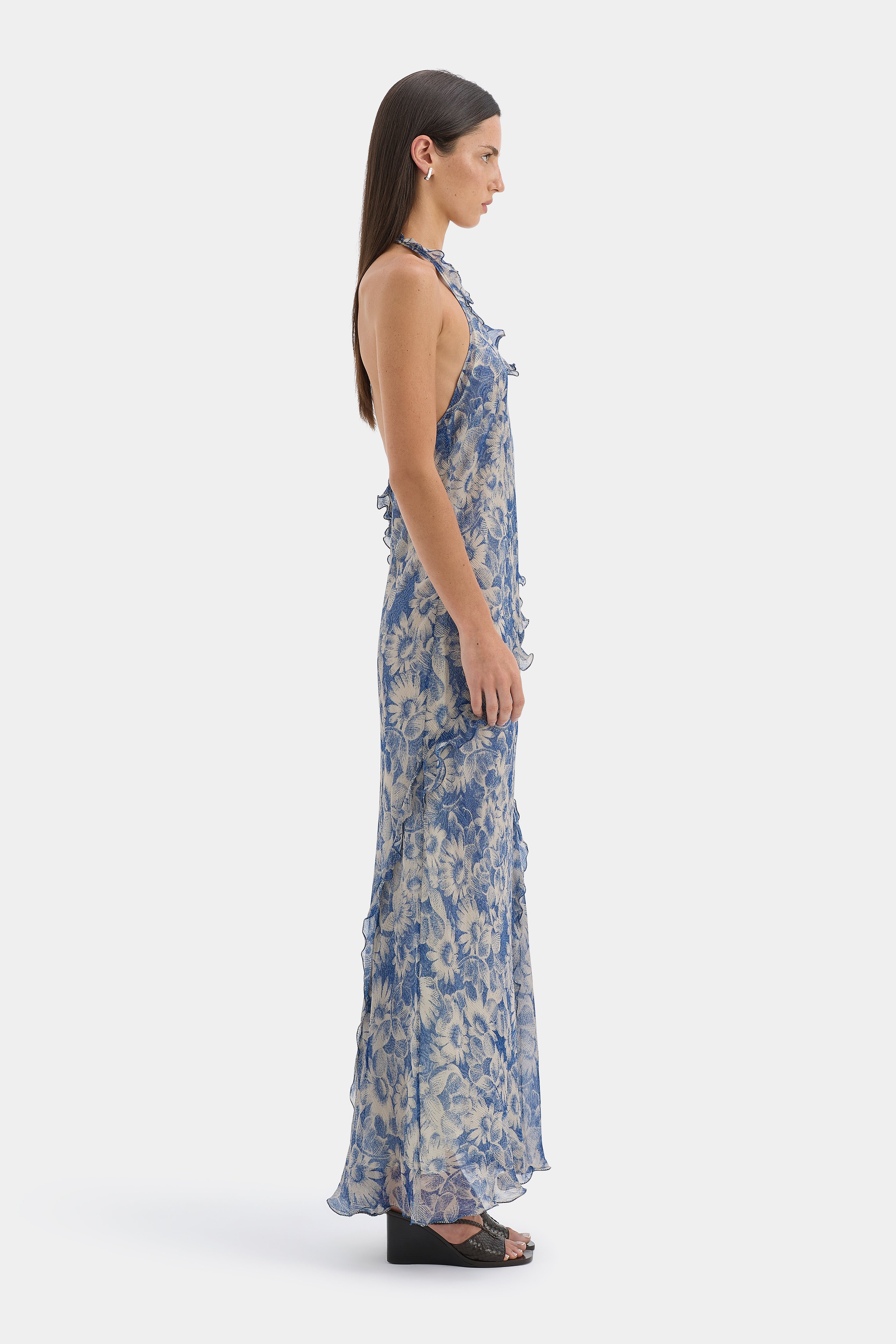 SIR. Lilia Halter Maxi Dress Daisy Meadow