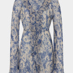 SIR. Lilia Ruffle Long Sleeve Mini Dress Daisy Meadow