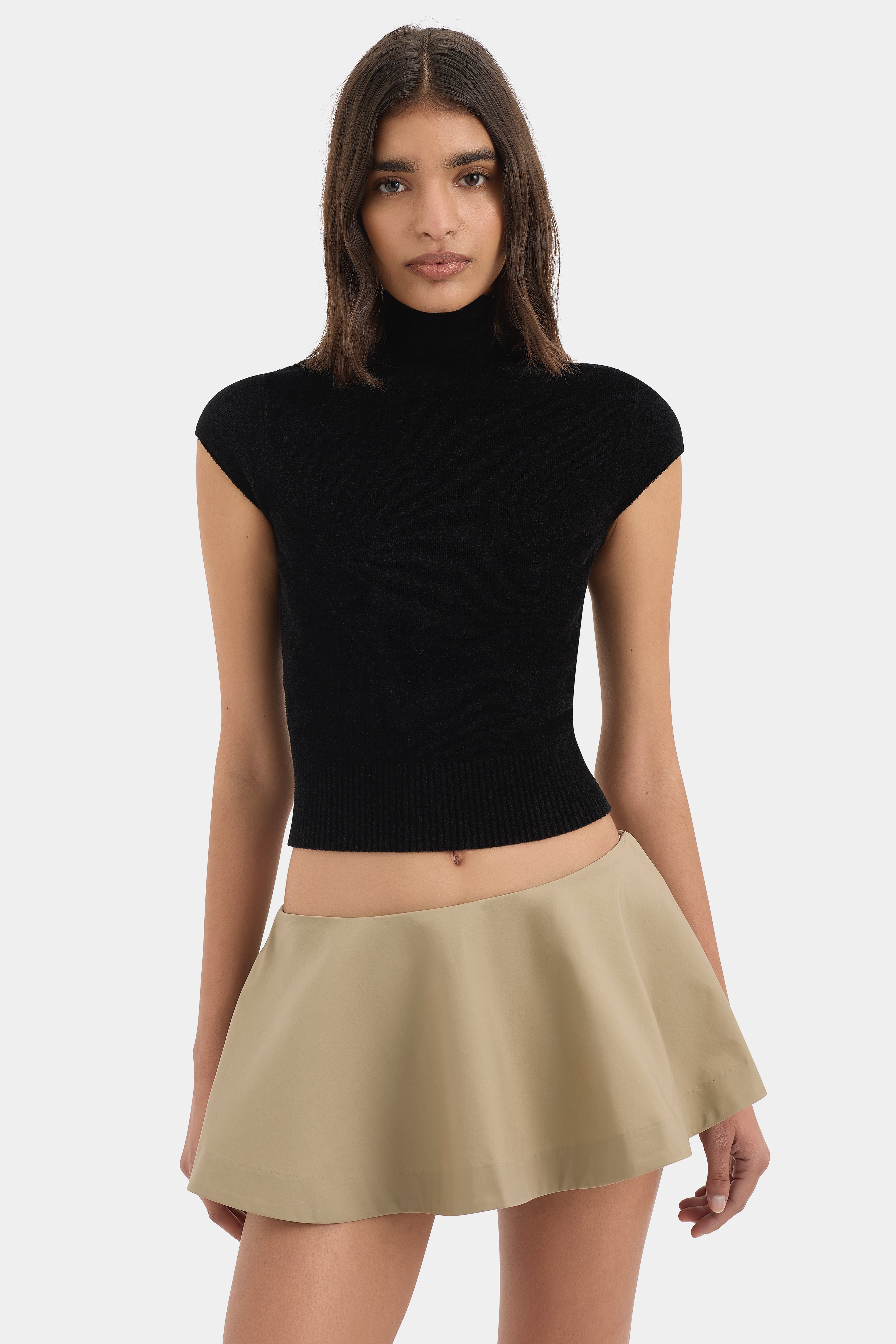 SIR. Sola Bloomer Skirt Camel