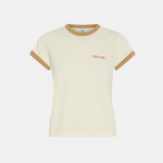 SIR. Yes SIR. Fitted Tee Ivory Yellow